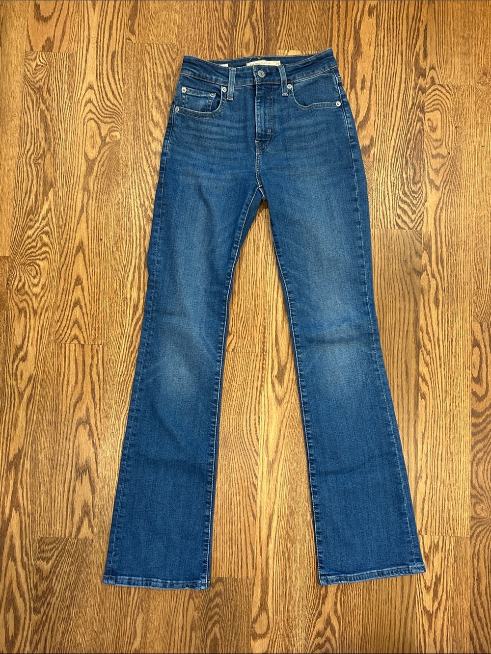 Levi's Blue Flare Wide-Leg Jeans